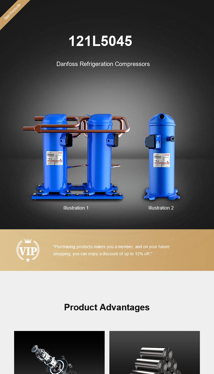 Danfoss Compressor 121L5045, technical parameters pdf, structure diagram